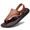 Sommersandalen für Herren Männliche Sandalen Lässige PU-Leder Freizeitsandalen Designerschuhe Herren Zapatillas Para Hombre Chaussure Hommes