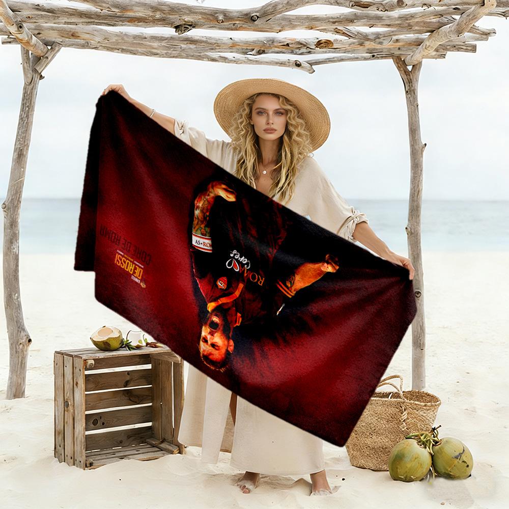 Soccer Player Uniform. Beach Towel Quick-Dry Soft Microfiber Comfortable Lightweight