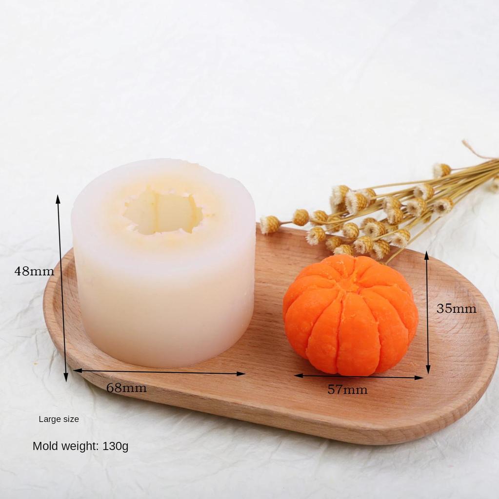 1PC Orange Shape Wax Decoration Mold Creative Peeling Orange Scented Candle Silicone Mold