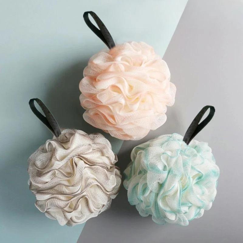 1PC Large Bath Ball Rich Bubble Bath Towel Scrubber Body Cleaning Mesh Shower Wash Sponge Bathroom Accessories