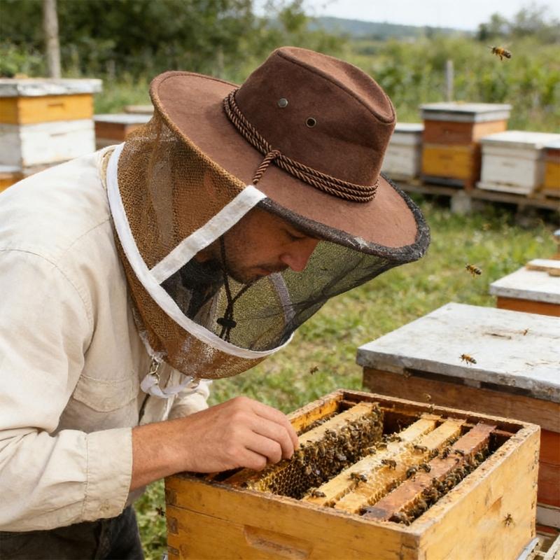 High Quality Beekeeper Hat Offering Superior Ventilation And Firm Hold For Extended Wear Outdoors