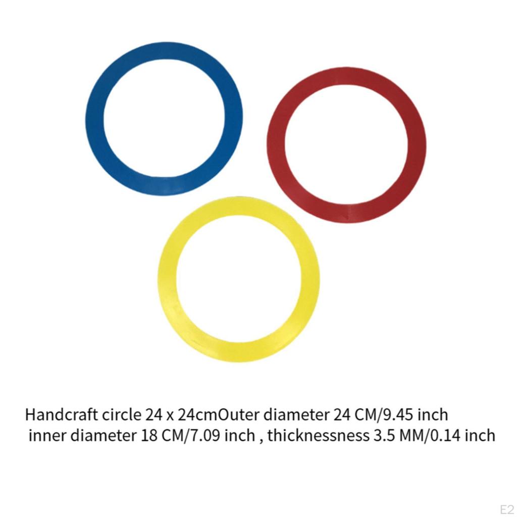 3Pcs Juggling Rings,Throwing Rings,Hand Skills for Acrobatic,Acrobatic Troupe Props,Toss