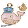 Colorful Alloy Ocean Charm Pendant for DIY Bracelets & Keychains