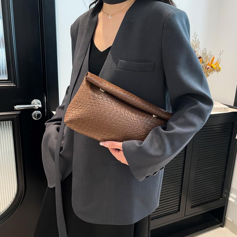 Yogodlns Elegant Multifunctional Women Clutch Bag Large Capacity Woven Pattern Evening Phone Pocket Coin Purse Luxury Long Wallet