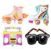 Disco Party Balloons Inflatable Sunglasses Roller Skate Boombox Balloons 80s 90s Retro