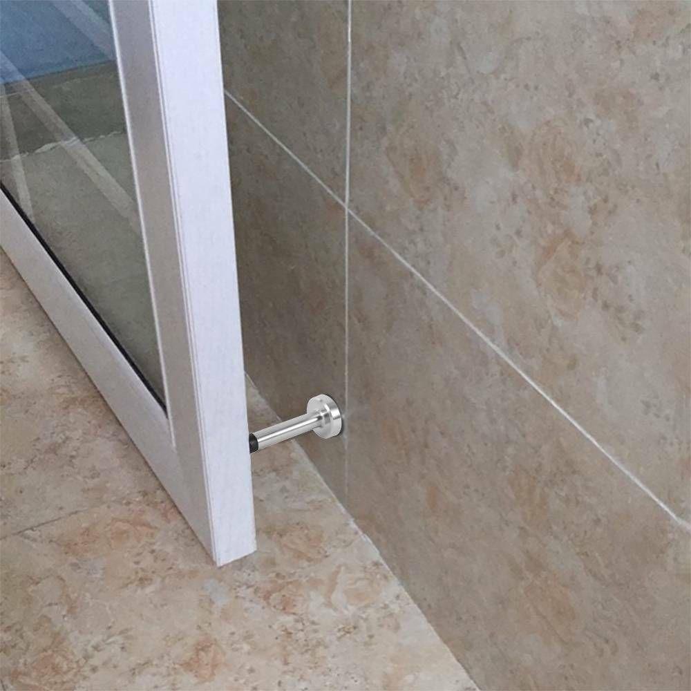 Collision Thickened Stainless Steel Noiseless Rubber Stop Holder Catch Door Door Stopper Buffer