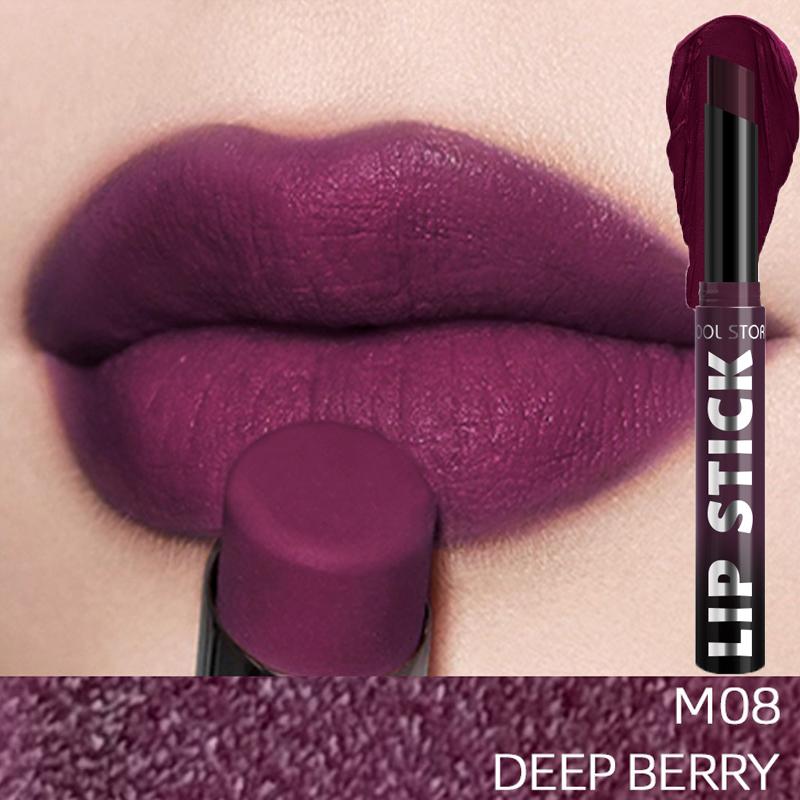 Matte Nude Lippenstift Pen Waterdicht Langhoudend Niet Makkelijk Vervagend Sexy Lip Tint Fluweelachtige Lippenstift Potlood voor Vrouwen Halloween Make-up 2g
