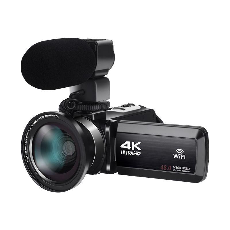 4K WiFi Touch Screen HD Digital Camera, 48MP Video Recorder