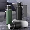 Stainless Steel Insulated Water Bottle 600/1000/1500ml Leak Proof Thermos Bottle Portable With Rope Handle