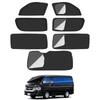 Mesh Curtains for Toyota Hiace 200 Series 7 Heat Sun and Fits All Window Insect Privacy Side UV and Back Door Curtains for Car Camping 2-in-1