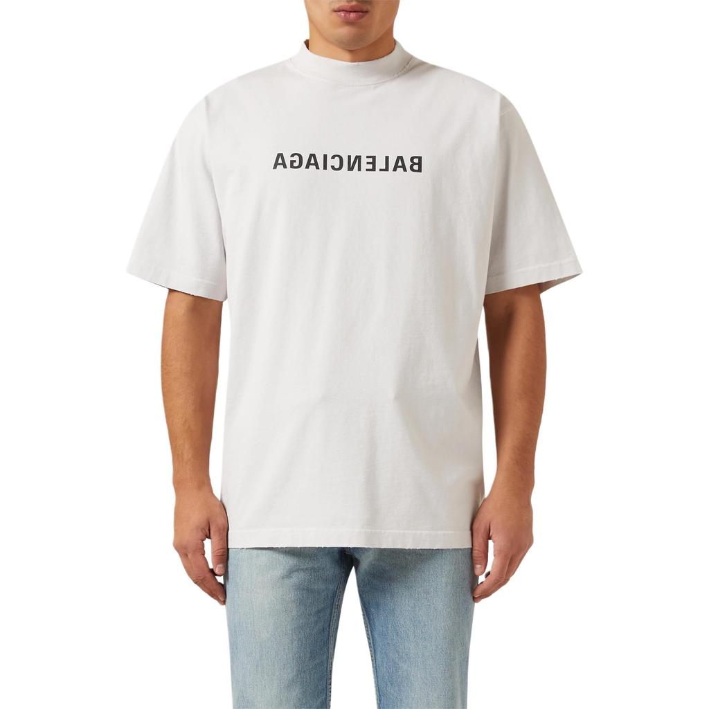 Balenciaga Mirror Balenciaga T-Shirt Medium Fit 'Beige' Unisex 612966TNVV89784