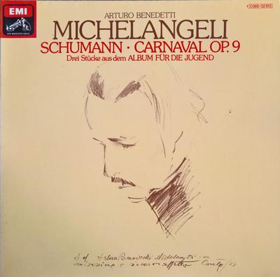 LP Record ROBERT SCHUMANN - ARTURO BENEDETTI  - Carnaval Op. 9 • Drei Stücke Aus De 1C06502613 His Master's Vo 1975 Germany Classical Used