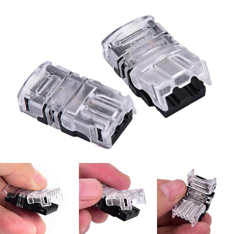 1PC 2Pin/4Pin/5Pin Waterproof IP65 SMD 5050 5630 LED Tape Light Connection Conductor LED Strip To Wire Connector 8mm/10mm/12mm