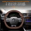 ZKMD1 Suitable for Renault Ultra-Thin Breathable Leather Steering Wheel Cover Suitable for Megane 3 2 4 Clio4 5 Captur Trafic