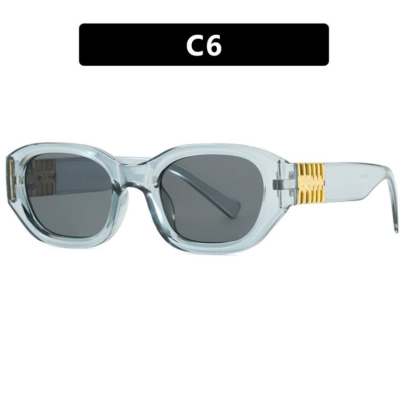 Square Beach Sunglasses Vintage Concave Spice Girls Sunglasses Vacation Sunscreen Sunglasses