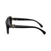 CHANEL temple logo acetate irregular sunglasses men and women same style couple model black