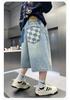 American Style Trendy Denim Shorts for Boys In Summer, Lightweight Five Quarter Pants, 2026 New Mid To Large Size Children's Handsome Pants