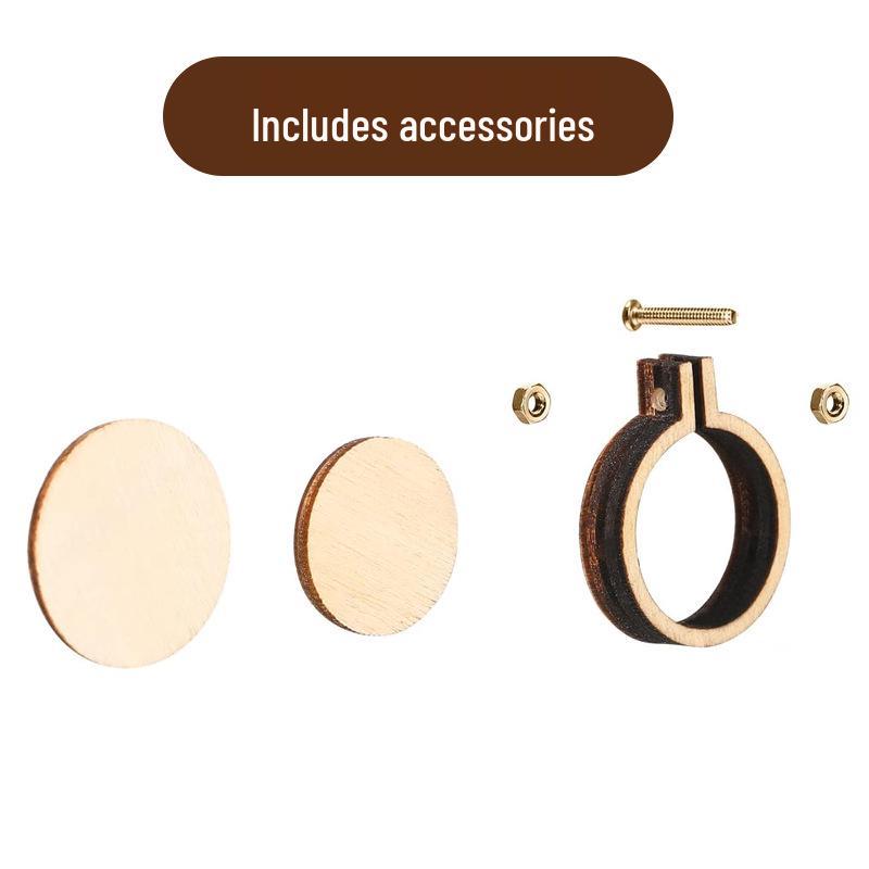Wooden Mini Embroidery Hoop Frame for Jewelry & Cross Stitch