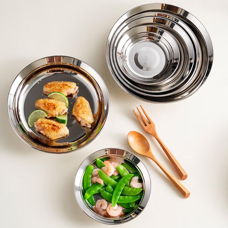 Yilan 316 Stainless Steel Round Dinner Plate