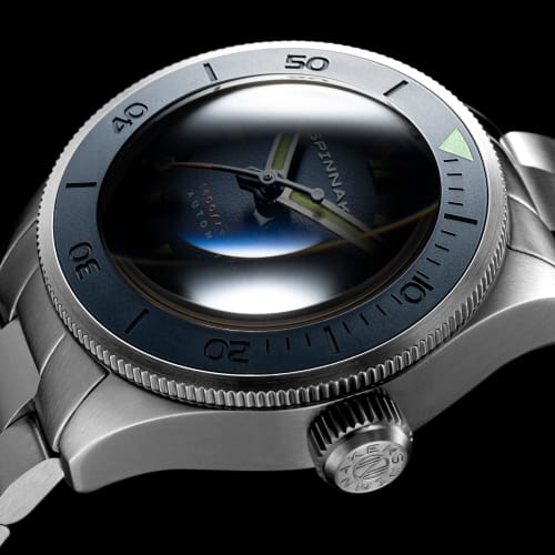 Pánské automatické hodinky Spinnaker Piccard 45 mm s náramkem z nerezové oceli, tmavě ceruleanové, SP-5098