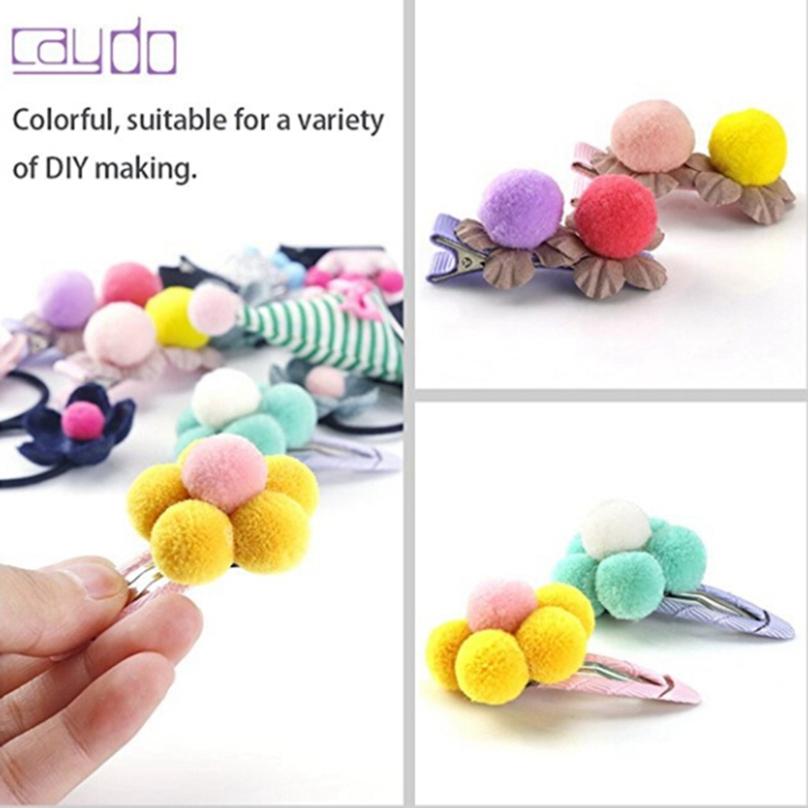 Creative Colored Hair Ball Pom-pom Kindergarten Children Diy Handmade Materials Supplies