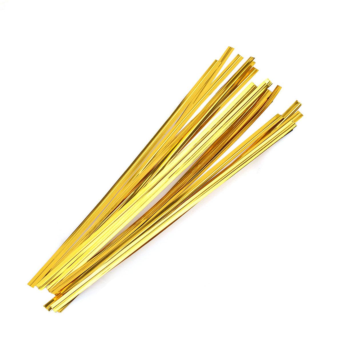 

Plastic Coated Wire Ties Food Grade Sealing Bags for Cookies Biscuits Candy Chocolate Lollipops Gift Packaging Metallic other