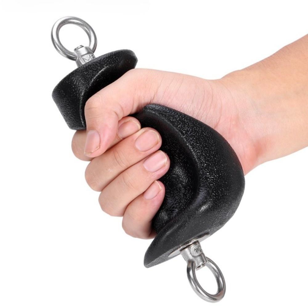 Non-Slip Tricep Rope Handle Rubber D-Handle Grip Lat Pulldown Bar Fitness Equipment Accessories