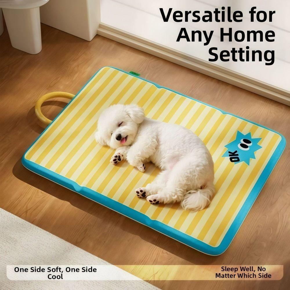 Four Seasons Summer Pet Cooling Mat Foldable Double-sided Cat Dog Sleeping Pad Waterproof Wear-resistant Pet Cushions Bed