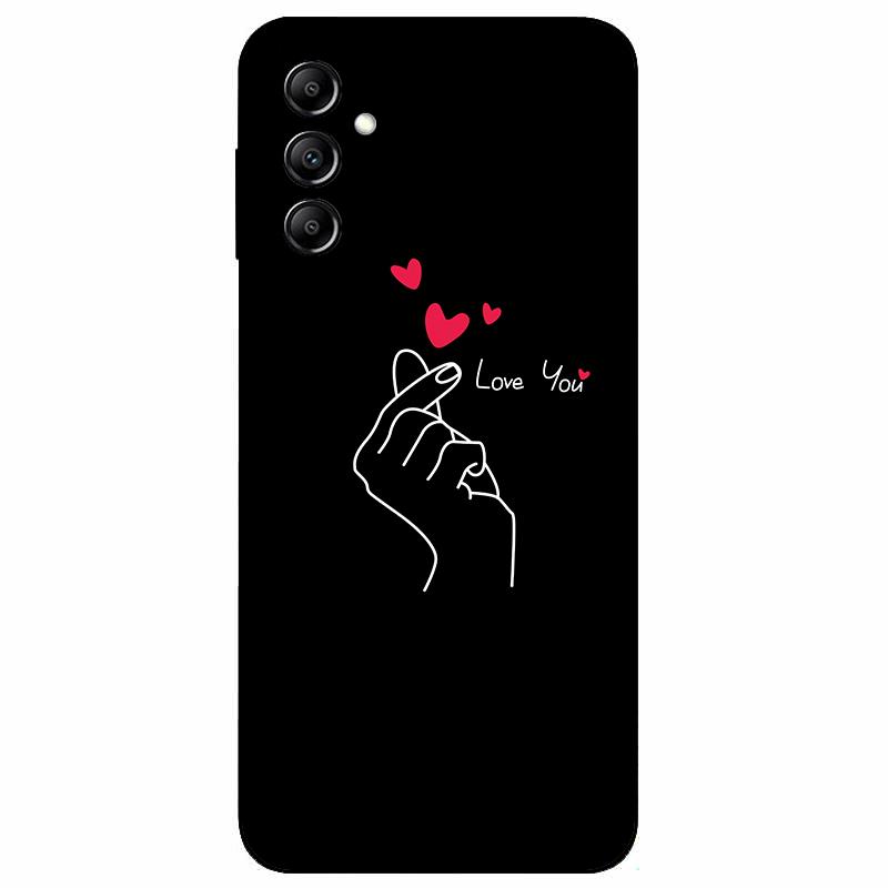 For Samsung A14 4G A 14 M14 5G Case Painted TPU Soft Silicone Black Funda for Samsung Galaxy A14 A145F Bumper GalaxyA14 M 14 Bag