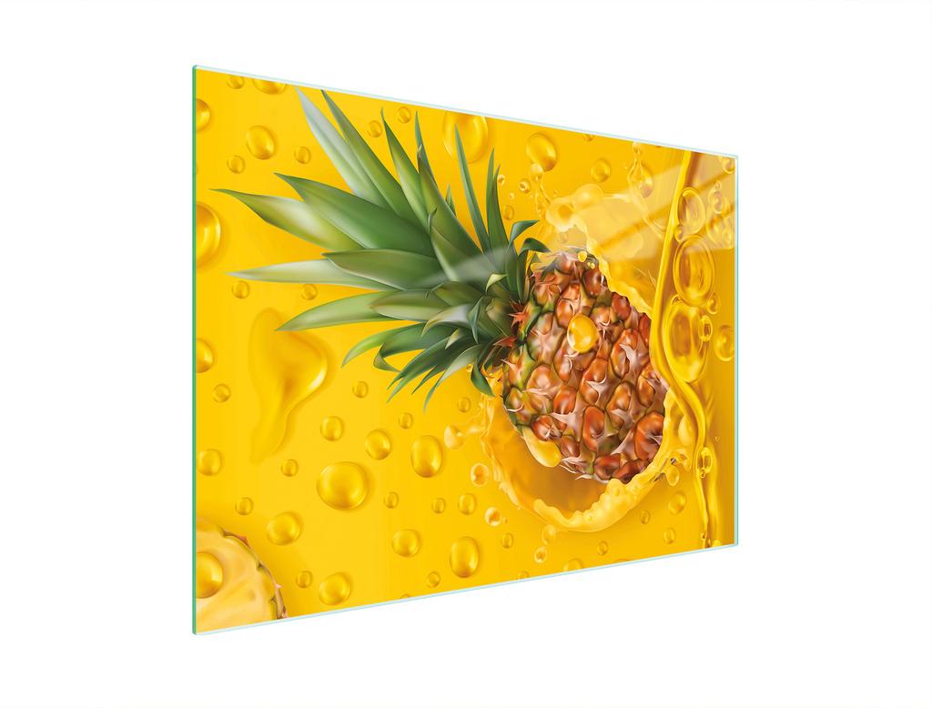 SZKLANA DESKA DO KROEJNIA 30x22 ANANAS