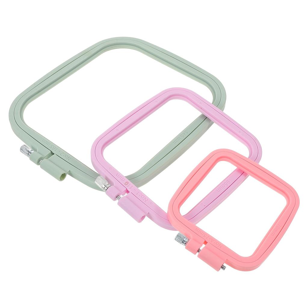 NUOBESTY 1 Set Cross Stitch Embroidery Punch Needle Spring Tension Embroidery Punch Embroidery Mini Embroidery Beech Wood Tabletop Embroidery Sewing