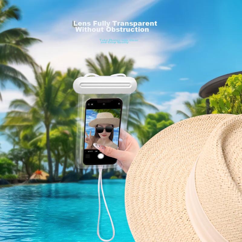 Etravel Waterproof Phone Case, Fully Waterproof, Touchscreen Compatible, IPX8 Rating, for Swimming, Rafting, Hot Springs, Blue Color