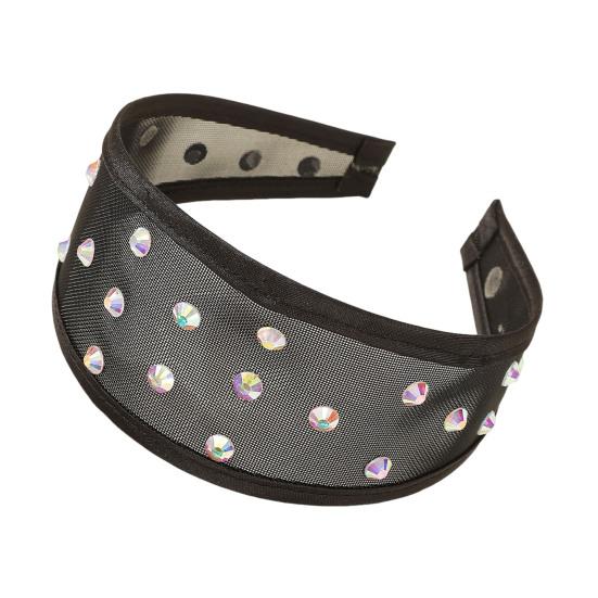 Women Mesh Headband with Faux Pearl Design Lightweight Comfortable Wide-Edged Hair Hoop Hair Accessories
