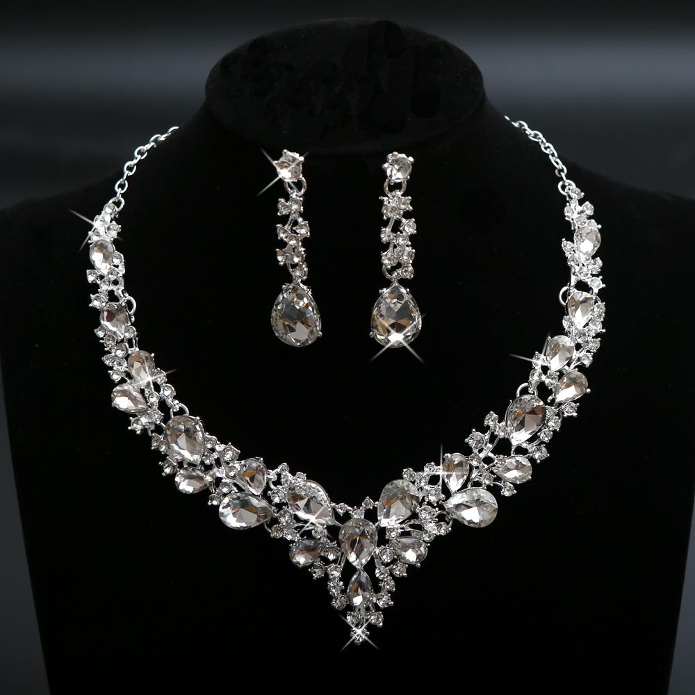

3 шт. Роскошный элегантный цирконовый набор в форме капли, свадебное колье, серьги, модная вечеринка, невеста, медный цирконовый набор, аксессуар, подарок