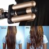 Pretfy Hair Curling Iron 3-Barrel 32mm Hair Waver Hair Curler Temperature   LCD Temp Display Hair Styling Tool
