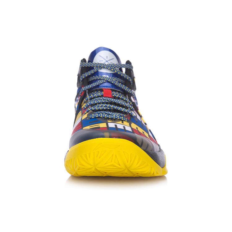 Li Ning All In Team 4 Cushioning Slip Resistant Abrasion Resistant Coverage Support Mid Top Basketball Shoes Unisex ABAM013-5