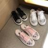 Baotou Half Slippers Women's Fashion Outer Wear 2025 New Summer Rhinestone Lazy Breathable Women's Shoes Platform Tide Sandals