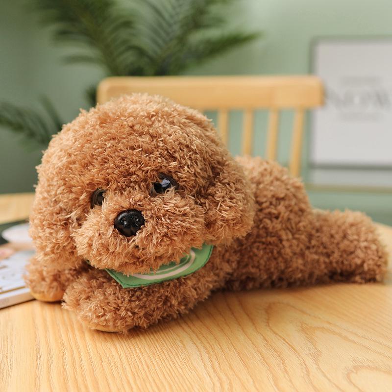 Cute Teddy Dog Plush: Soothing Small Dog Doll for Sleeping & Hugging