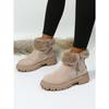 Plus Size Women's Snow Boots 2025 Winter New Arrival Fleece-Lined Women's Shoes Warm Boots