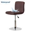 Wasserdichter Barhocker Stuhlbezug Kurze Rückenlehne Büro Drehstuhl Husse Elastischer Sitzbezug für Hotel Bankett Essen