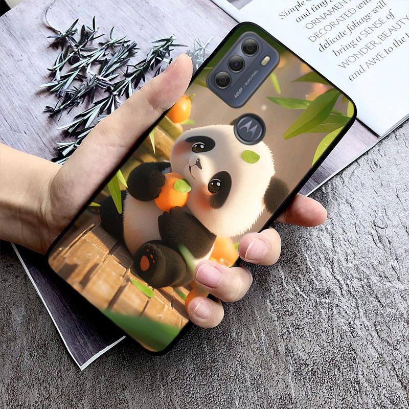 Panda Phone Case For Moto G84 G22 G32 G42 G52 G62 G53 G72 G60 G60S G100 G10 G20 G30 G13 G50 G 5G G Pure