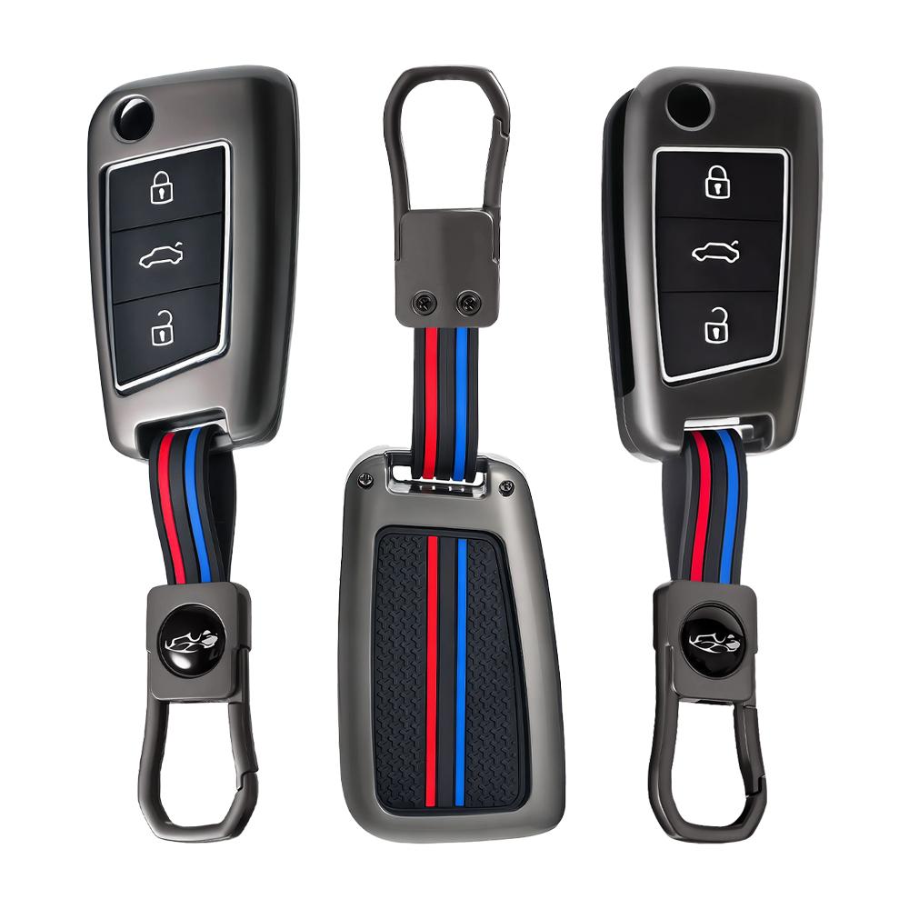 Zinc Alloy Car Key Case Cover For Vw Volkswagen Golf 7 Mk7 Tiguan Mk2 For Seat Ateca Leon Fr 2 Ibiza Skoda Octavia Kodiaq