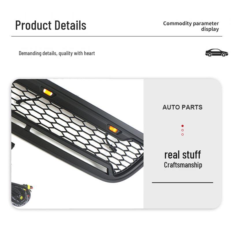 Front Bumper Grille with Lights for 2002-2005 Ford Explorer