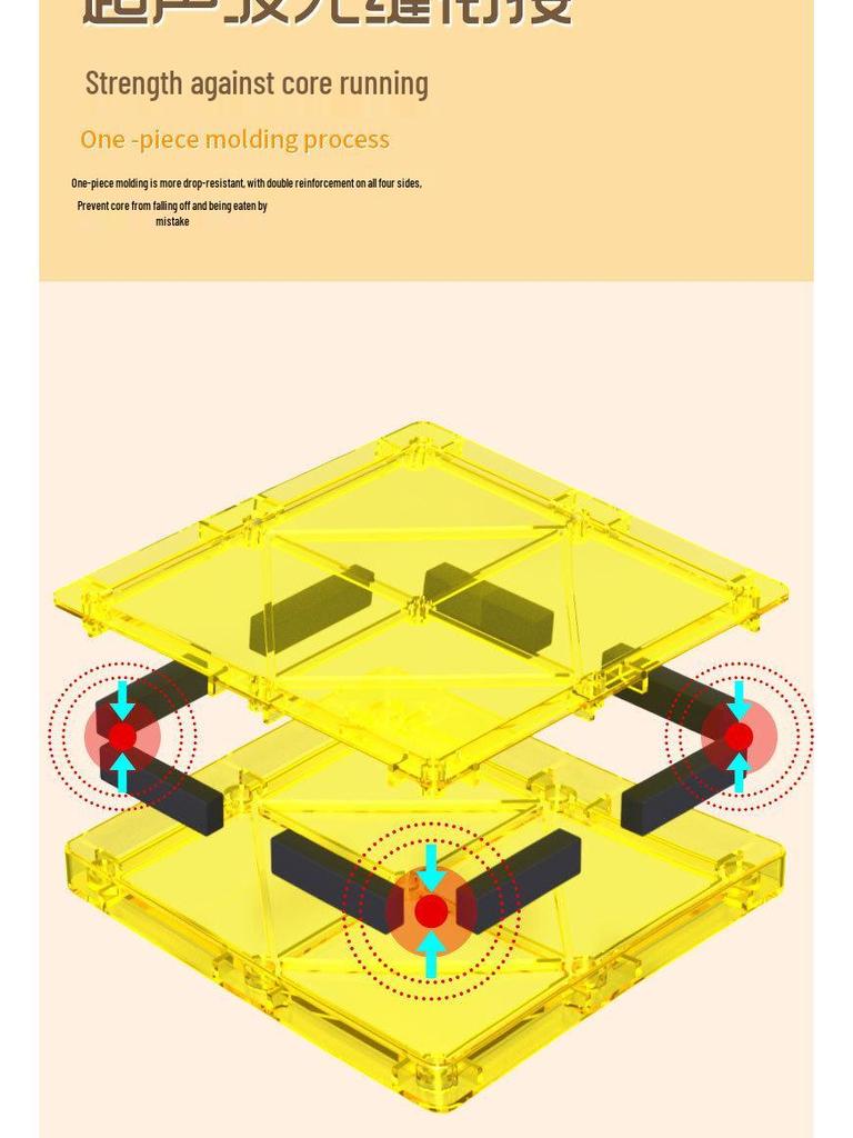 Buntglas Magnetische Militärbasis Bausteine für Kinder