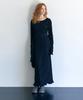 Meojiaenminggeul Iconic Pleats Maxi Belted Dress (Black)