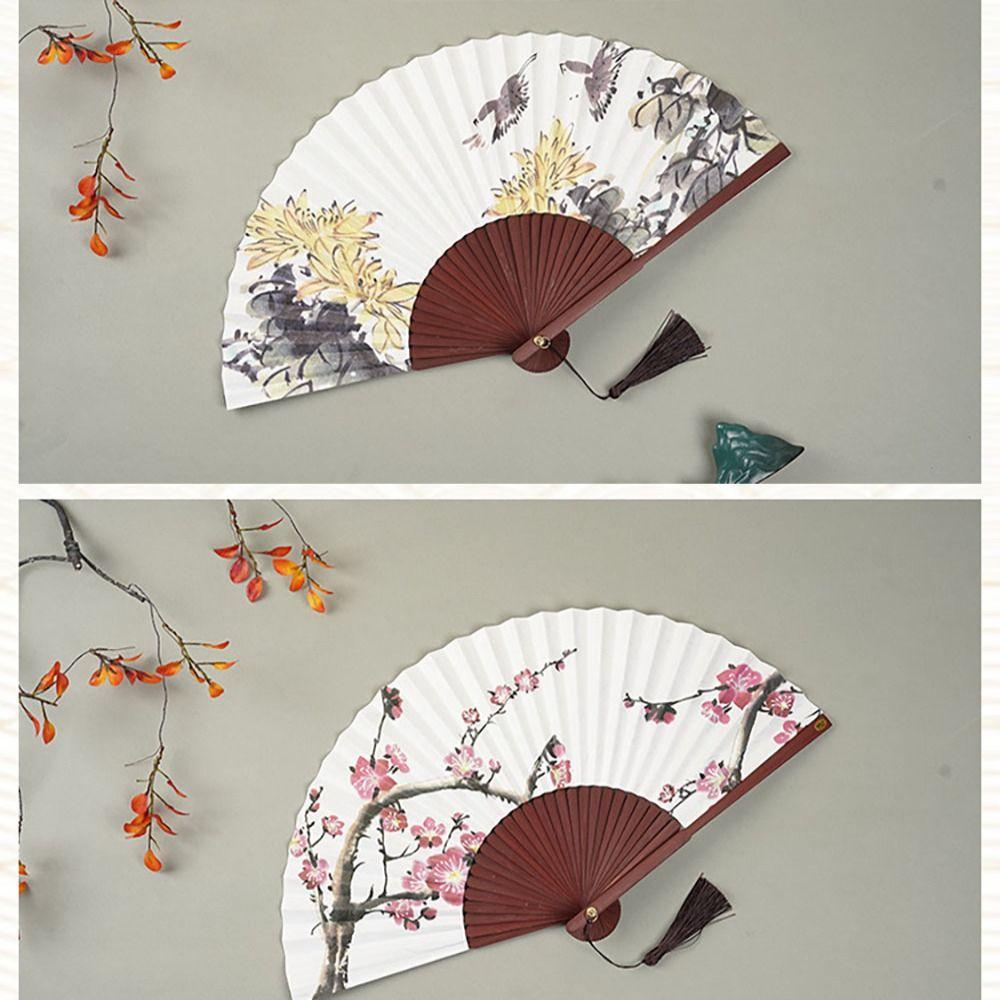 Elegent Antique Folding Fan Chinese Style Hand Held Fan New Chinese Style Fan