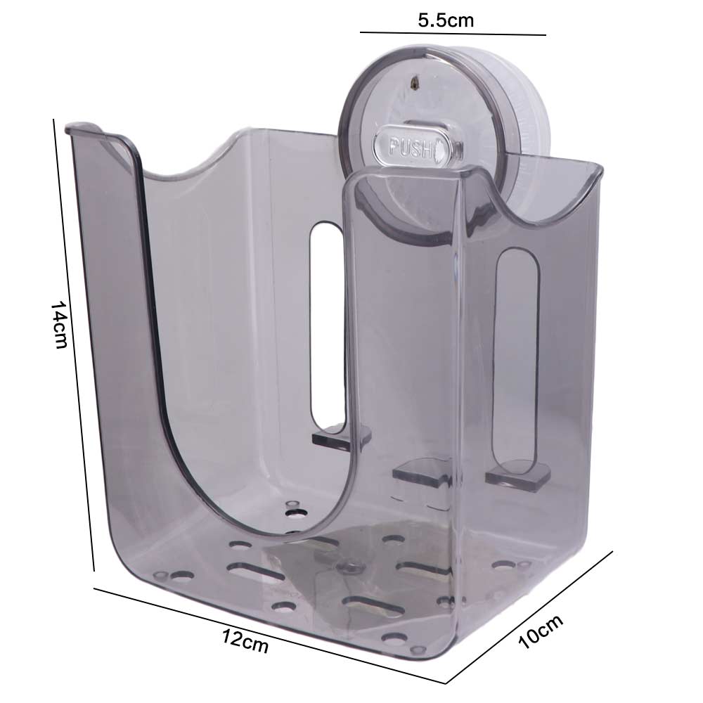 Transparent Wet Wipes Storage Box Plastic Tissue Storage Box Suction Cup Tissue Box Bedroom