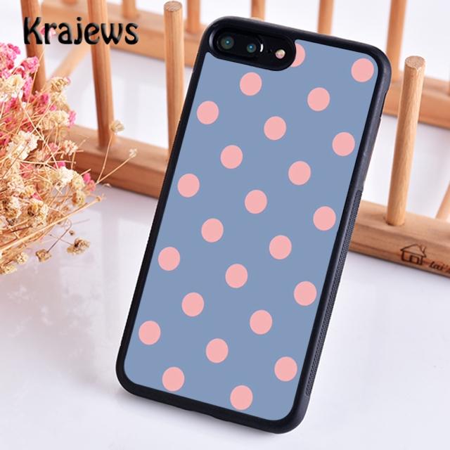 Krajews Cute Polka Dots Spot Pattern Phone Case Cover For iPhone 16 15 SE2020 14 6 7 8 plus 11 12 13 pro max coque Fundas