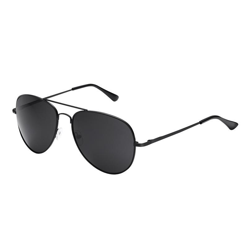 In-Stock Unisex Pilot 3026 Metal Aviator Sunglasses with Aluminum Frame and Spring Legs