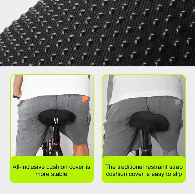 Comfortable Bike Saddles Cover Mountain Bicycles Seats Cover Cycling Silicone Cushion Profession Road Bike Seats Cover